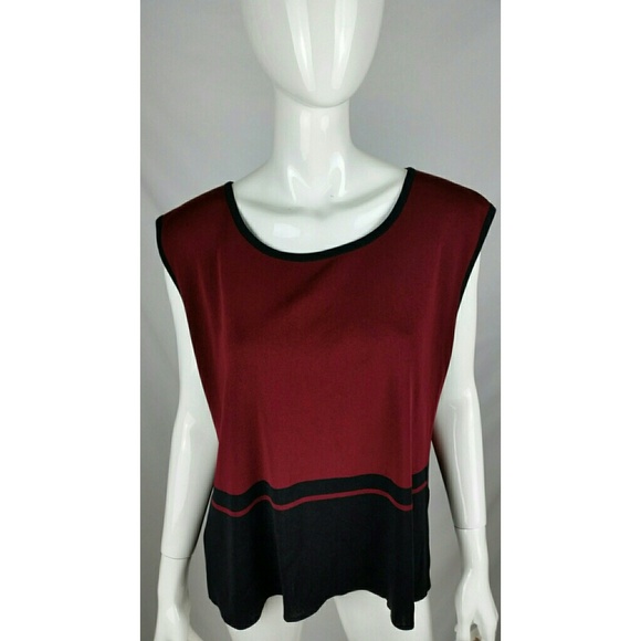 Exclusively Misook 2x Petite Plus Tank Top Acrylic - Picture 2 of 5